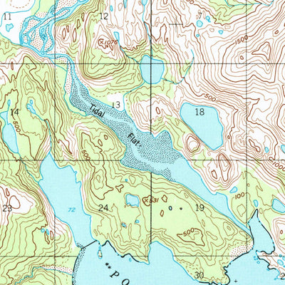 United States Geological Survey Ugashik A-2, AK (1951, 63360-Scale) digital map