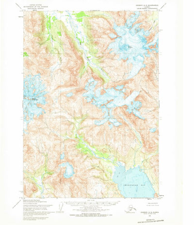 United States Geological Survey Ugashik A-3, AK (1954, 63360-Scale) digital map