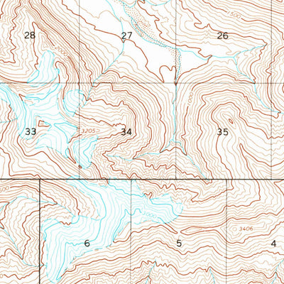 United States Geological Survey Ugashik A-4, AK (1963, 63360-Scale) digital map