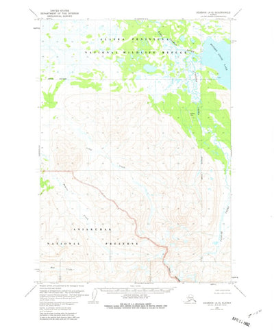 United States Geological Survey Ugashik A-5, AK (1963, 63360-Scale) digital map