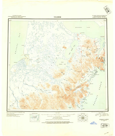 United States Geological Survey Ugashik, AK (1948, 250000-Scale) digital map