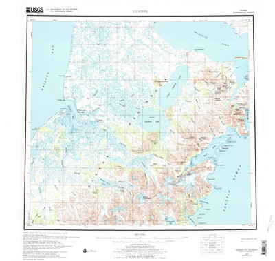United States Geological Survey Ugashik, AK (1963, 250000-Scale) digital map