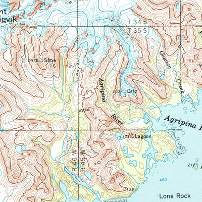 United States Geological Survey Ugashik, AK (1963, 250000-Scale) digital map