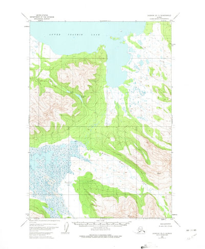 United States Geological Survey Ugashik B-3, AK (1951, 63360-Scale) digital map