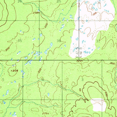 United States Geological Survey Ugashik B-3, AK (1951, 63360-Scale) digital map