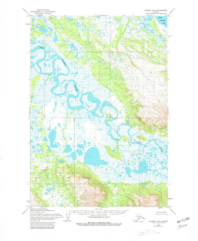 United States Geological Survey Ugashik B-4, AK (1954, 63360-Scale) digital map