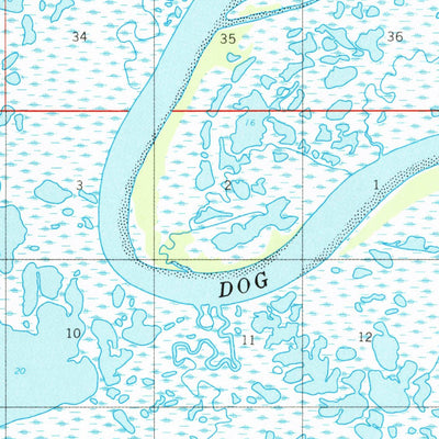 United States Geological Survey Ugashik B-5, AK (1954, 63360-Scale) digital map