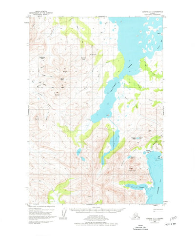 United States Geological Survey Ugashik C-1, AK (1951, 63360-Scale) digital map