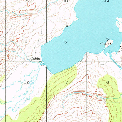 United States Geological Survey Ugashik C-1, AK (1951, 63360-Scale) digital map