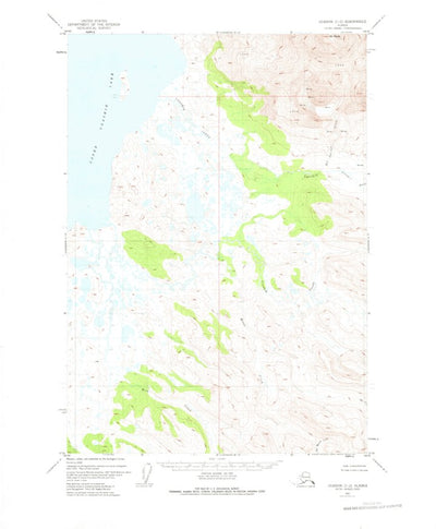 United States Geological Survey Ugashik C-2, AK (1951, 63360-Scale) digital map