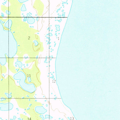 United States Geological Survey Ugashik C-3, AK (1951, 63360-Scale) digital map