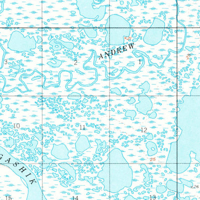 United States Geological Survey Ugashik C-4, AK (1951, 63360-Scale) digital map