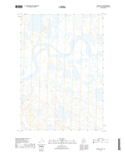 United States Geological Survey Ugashik C-4 SW, AK (2019, 25000-Scale) digital map