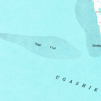 United States Geological Survey Ugashik C-6, AK (1951, 63360-Scale) digital map