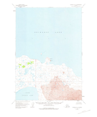 United States Geological Survey Ugashik D-2, AK (1951, 63360-Scale) digital map