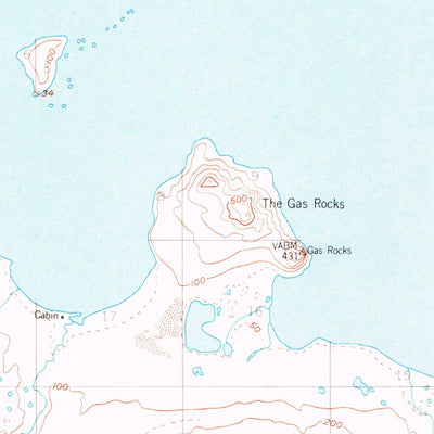 United States Geological Survey Ugashik D-2, AK (1951, 63360-Scale) digital map