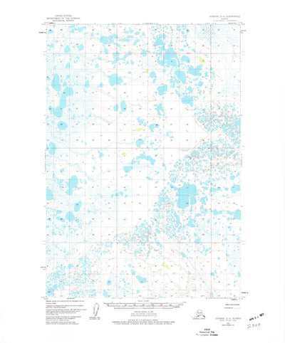 United States Geological Survey Ugashik D-4, AK (1951, 63360-Scale) digital map