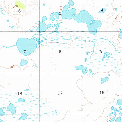 United States Geological Survey Ugashik D-4, AK (1951, 63360-Scale) digital map