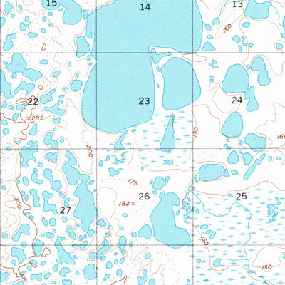 United States Geological Survey Ugashik D-4, AK (1951, 63360-Scale) digital map