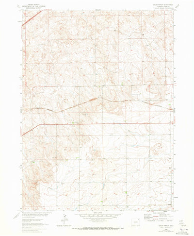 United States Geological Survey Uhler Ranch, CO (1962, 24000-Scale) digital map