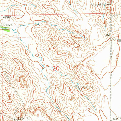 United States Geological Survey Uhler Ranch, CO (1962, 24000-Scale) digital map