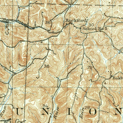 United States Geological Survey Uhrichsville, OH (1909, 62500-Scale) digital map