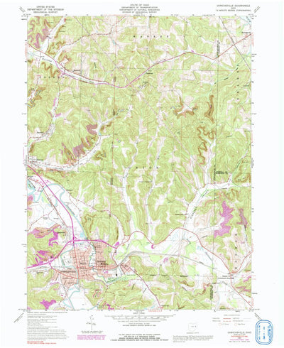 United States Geological Survey Uhrichsville, OH (1961, 24000-Scale) digital map
