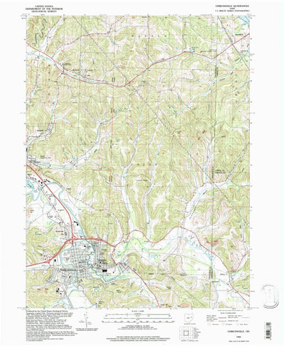 United States Geological Survey Uhrichsville, OH (1994, 24000-Scale) digital map