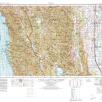 United States Geological Survey Ukiah, CA (1957, 250000-Scale) digital map