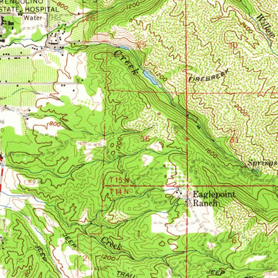 United States Geological Survey Ukiah, CA (1958, 62500-Scale) digital map