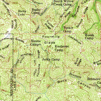United States Geological Survey Ukiah, CA (1958, 62500-Scale) digital map