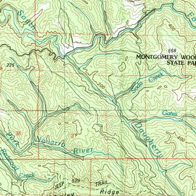 United States Geological Survey Ukiah, CA (1981, 100000-Scale) digital map