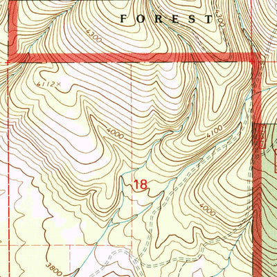 United States Geological Survey Ukiah, OR (1995, 24000-Scale) digital map