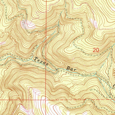 United States Geological Survey Ukiah SE, OR (1967, 24000-Scale) digital map