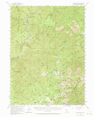 United States Geological Survey Ukonom Lake, CA (1955, 62500-Scale) digital map