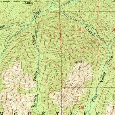United States Geological Survey Ukonom Lake, CA (1955, 62500-Scale) digital map