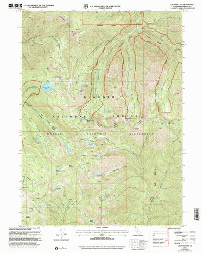 United States Geological Survey Ukonom Lake, CA (2001, 24000-Scale) digital map