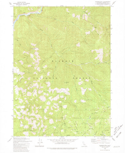 United States Geological Survey Ukonom Mountain, CA (1980, 24000-Scale) digital map