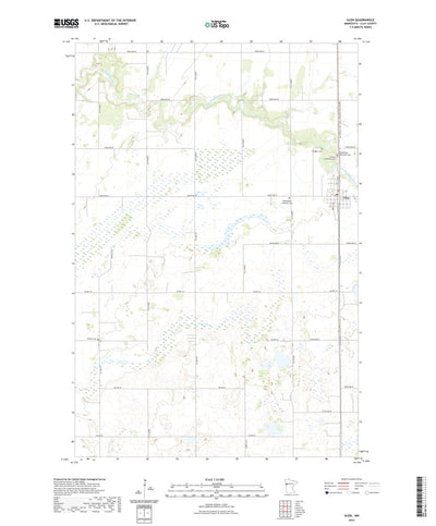 United States Geological Survey Ulen, MN (2022, 24000-Scale) digital map