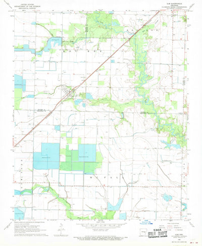 United States Geological Survey Ulm, AR (1968, 24000-Scale) digital map