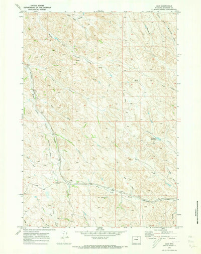 United States Geological Survey Ulm, WY (1970, 24000-Scale) digital map