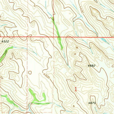 United States Geological Survey Ulm, WY (1970, 24000-Scale) digital map