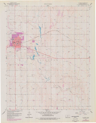 United States Geological Survey Ulysses, KS (1959, 24000-Scale) digital map