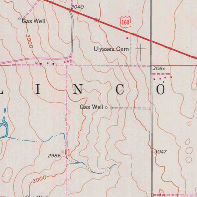 United States Geological Survey Ulysses, KS (1959, 24000-Scale) digital map