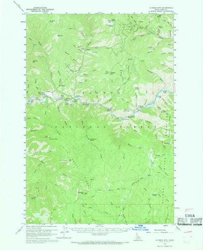 United States Geological Survey Ulysses Mountain, ID (1960, 62500-Scale) digital map