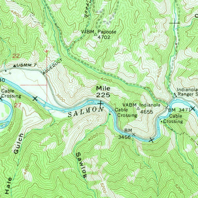United States Geological Survey Ulysses Mountain, ID (1960, 62500-Scale) digital map