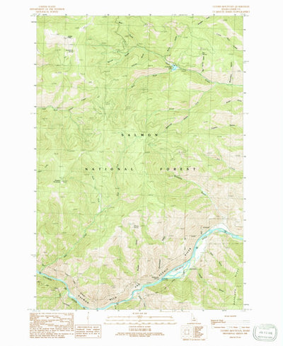 United States Geological Survey Ulysses Mountain, ID (1991, 24000-Scale) digital map
