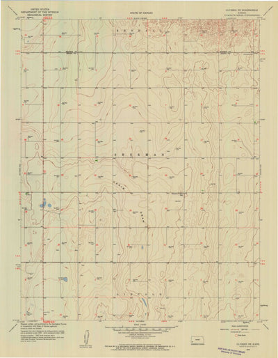 United States Geological Survey Ulysses NE, KS (1959, 24000-Scale) digital map