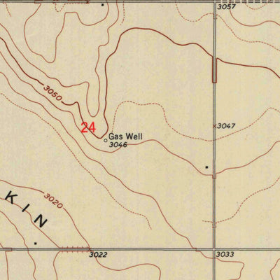 United States Geological Survey Ulysses NE, KS (1959, 24000-Scale) digital map