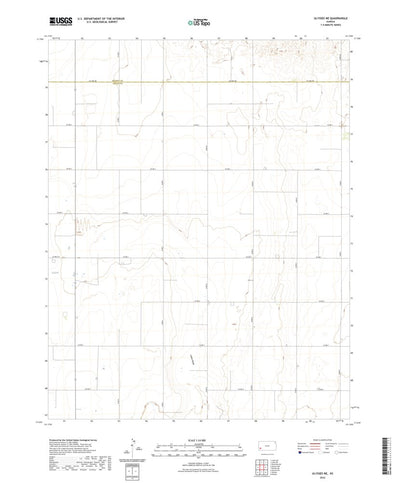 United States Geological Survey Ulysses NE, KS (2022, 24000-Scale) digital map